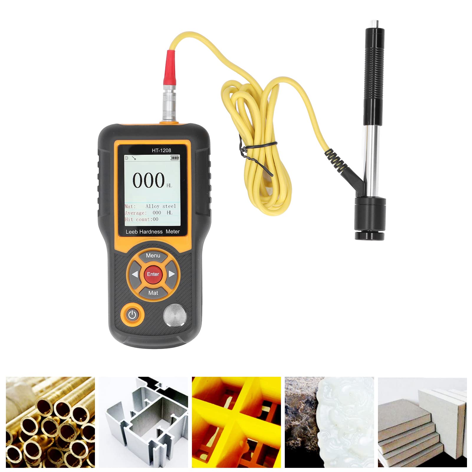 Testador de dureza portátil 170 a 960 HL Metals Durômetro Tester